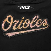 Women's Pro Standard Black Baltimore Orioles Game Day Classics Baby Doll T-Shirt