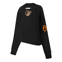 Women's Pro Standard Black Baltimore Orioles Game Day Classics Crewneck Pullover Sweatshirt