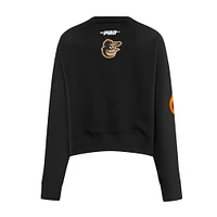 Women's Pro Standard Black Baltimore Orioles Game Day Classics Crewneck Pullover Sweatshirt