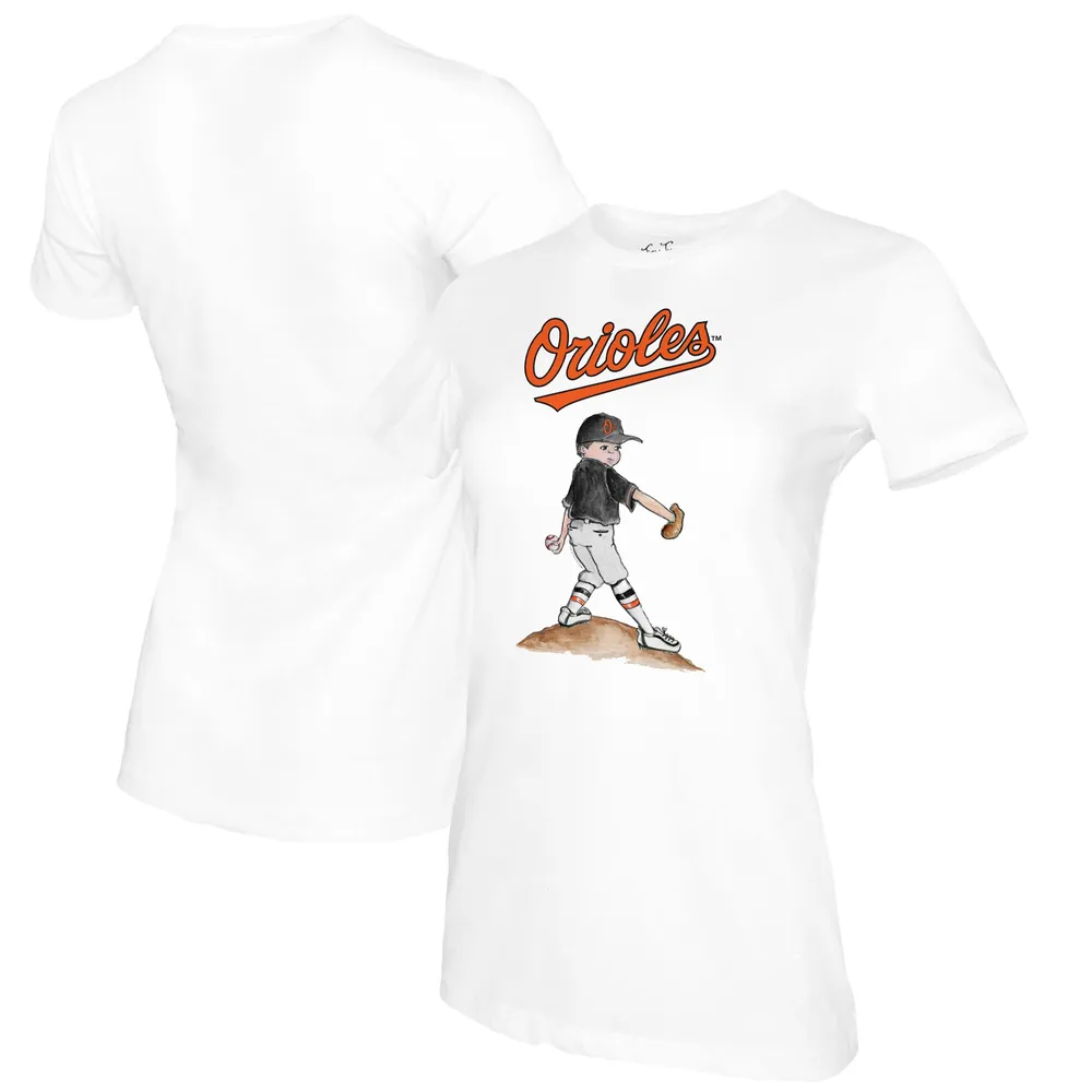 Lids Baltimore Orioles Tiny Turnip Women's Clemente T-Shirt - White