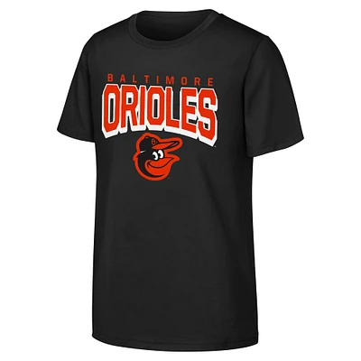 Youth  Black Baltimore Orioles On The Block T-Shirt