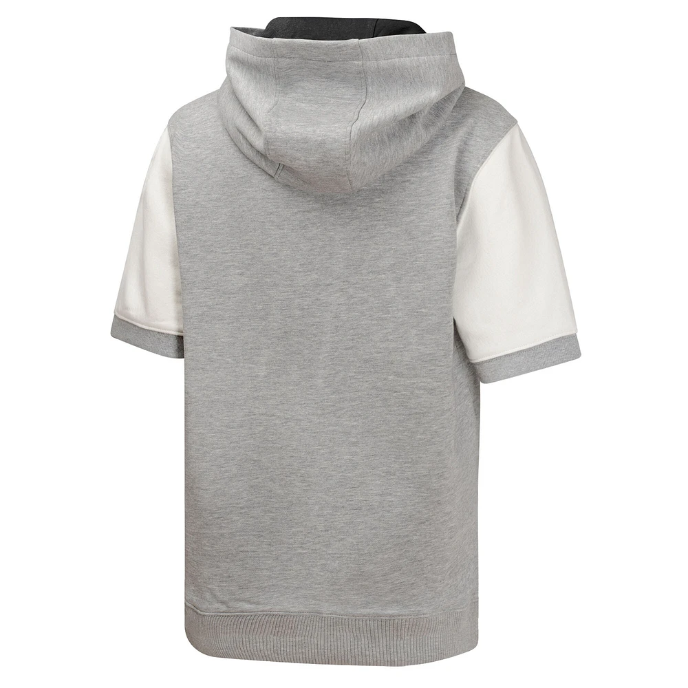Sweat à capuche manches courtes pour jeunes Baltimore Orioles Line Up Heather Gray