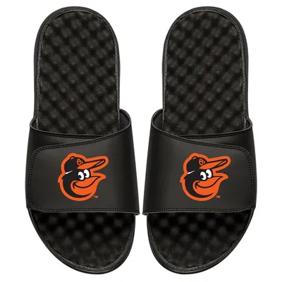 Baltimore Orioles ISlide Youth Personalized Primary Logo Slide Sandals - Black
