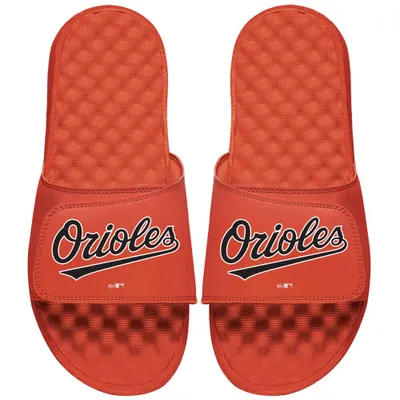 Baltimore Orioles ISlide Youth Wordmark Logo Slide Sandals - Orange