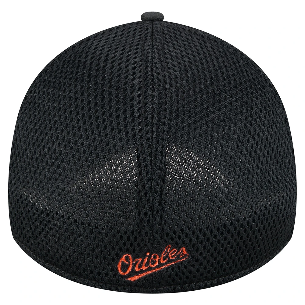 Youth New Era Black Baltimore Orioles Camo 39THIRTY Flex Hat