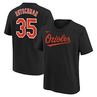 T-shirt Nike Adley Rutschman pour jeune, noir, Baltimore Orioles, domicile, nom et numéro du joueur