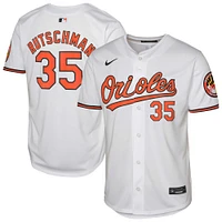 Maillot de joueur Nike Adley Rutschman blanc pour jeunes Baltimore Orioles en édition limitée