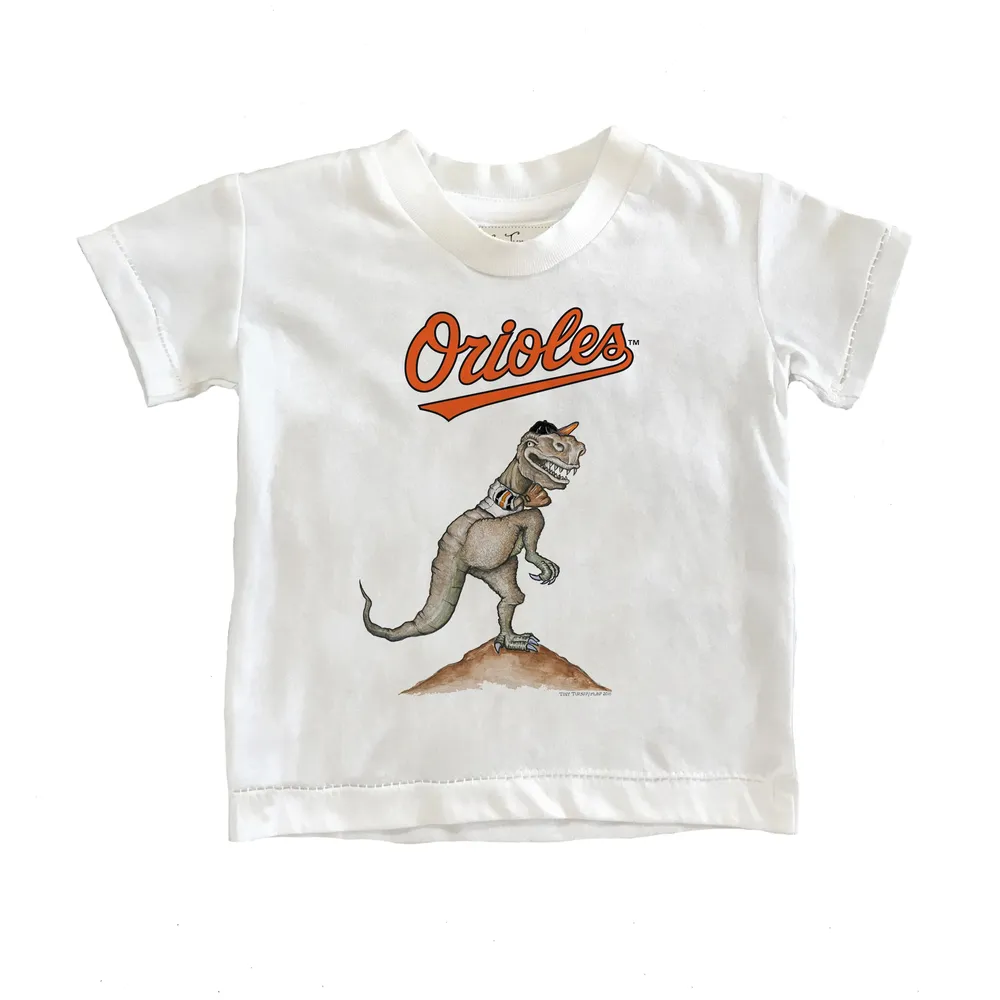 Lids Baltimore Orioles Tiny Turnip Youth TT Rex T-Shirt - White
