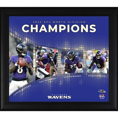  Baltimore Ravens 2023 AFC North Division Champions 15" x 17" Collage