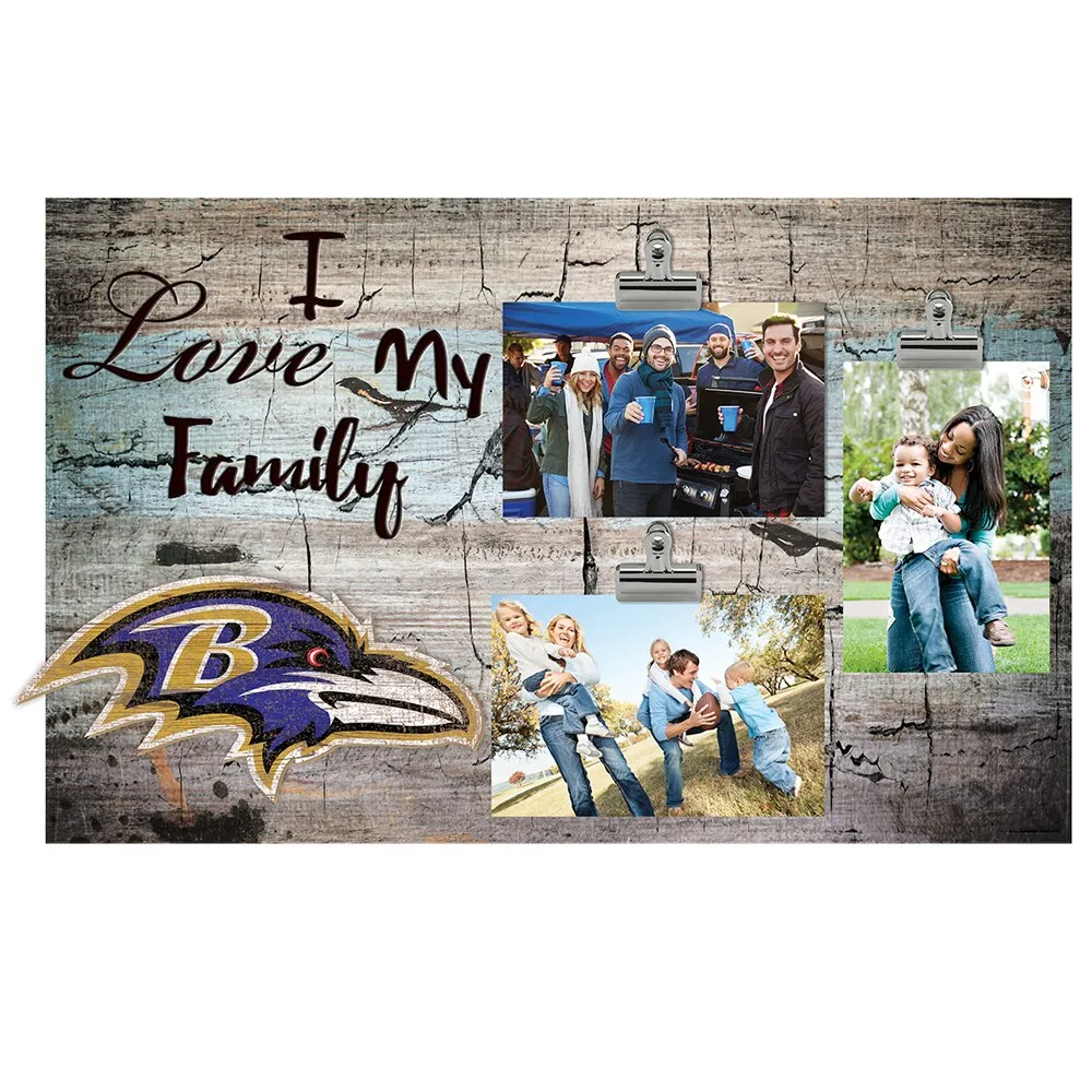 Lids Baltimore Ravens 11' x 19' I Love My Family Clip Photo Frame