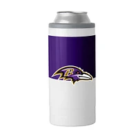 Glacière fine à blocs de couleurs de 12 oz des Baltimore Ravens