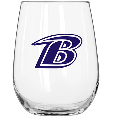 Verre à boisson incurvé de 16 oz pour le jour du match des Baltimore Ravens