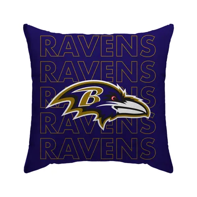 Baltimore Ravens 18'' x 18'' Echo Wordmark Poly Span Décor Pillow