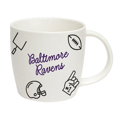 Ravens de Baltimore 18oz. Tasse de meneur de jeu