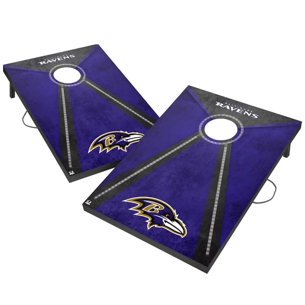 FOCO Baltimore Ravens Tabletop Cornhole Set