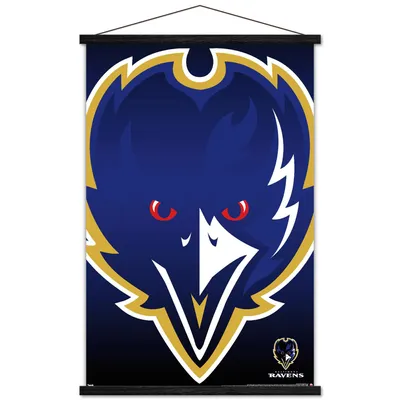 Baltimore Ravens 22.4'' x 34'' Magnetic Framed Logo Poster