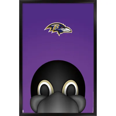 Baltimore Ravens 24.25'' x 35.75'' Framed Minimalist Mascot Poster