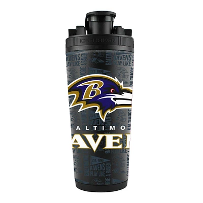 Bouteille shaker en acier inoxydable 4D de 26 oz des Baltimore Ravens