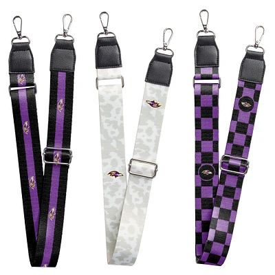 Ensemble de 3 sangles de sac Baltimore Ravens