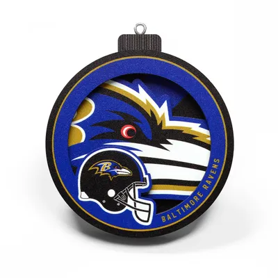Baltimore Ravens 3D Logo Series Ornament