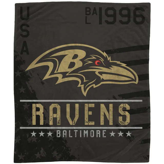 Baltimore Ravens 50'' x 60'' Stripe Flannel Fleece Blanket