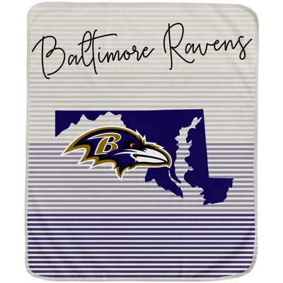 Baltimore Ravens 60'' x 70'' Ultra Fleece State Stripe Plush Blanket