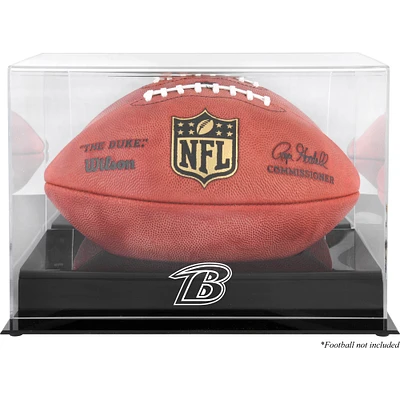 Baltimore Ravens Black Base Football Logo Display Case with Mirror Back