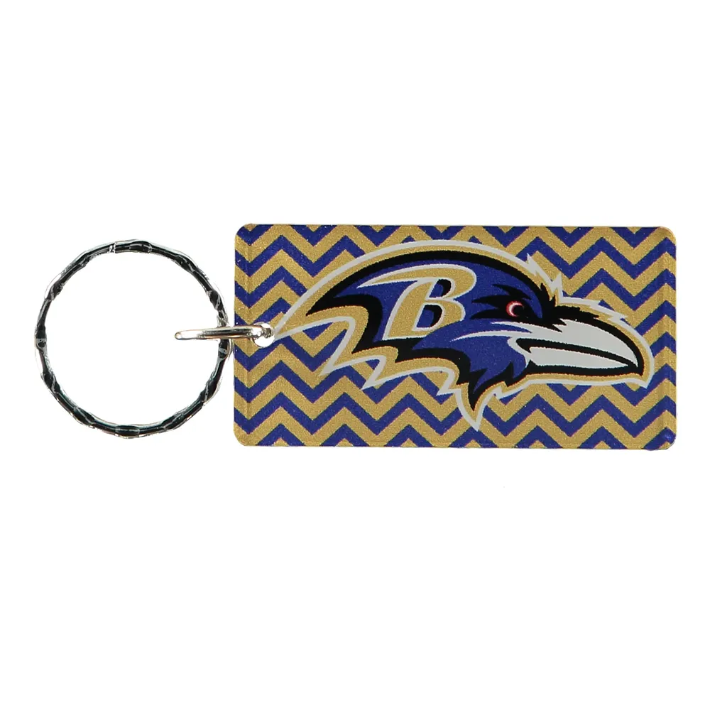 Seattle Seahawks Chevron Printed Acrylic Team Color Logo Keychain