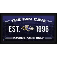Baltimore Ravens Fanatics Authentic Framed 10" x 20" Fan Cave Collage