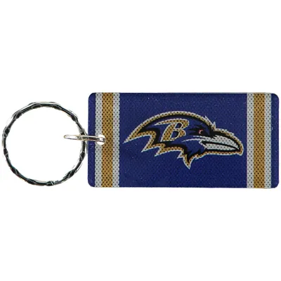 Baltimore Ravens Jersey Printed Acrylic Team Color Logo Keychain