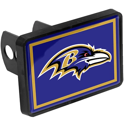 Baltimore Ravens Logo 1.25" x 2" Universal Plastic Hitch Cover