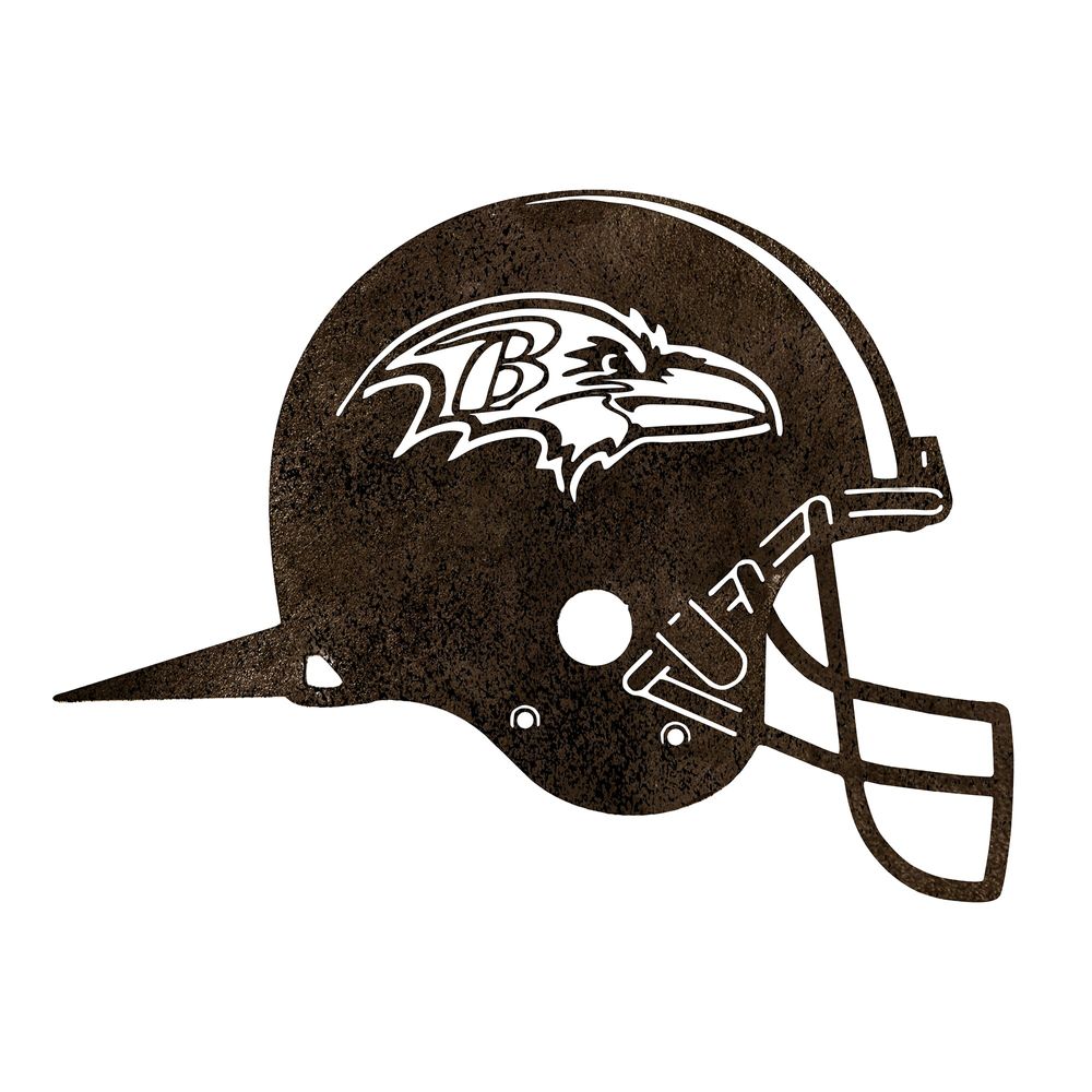 Baltimore Ravens Metal Garden Art Helmet Spike