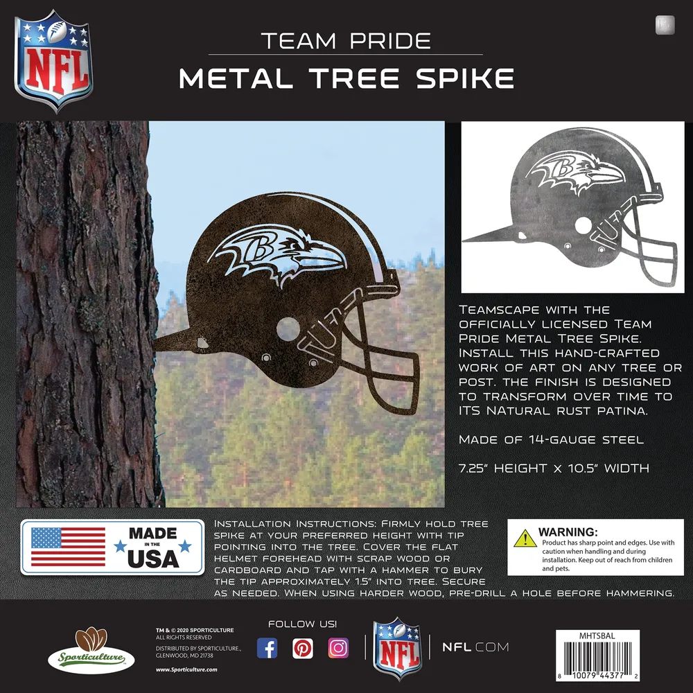 Baltimore Ravens Metal Garden Art Helmet Spike
