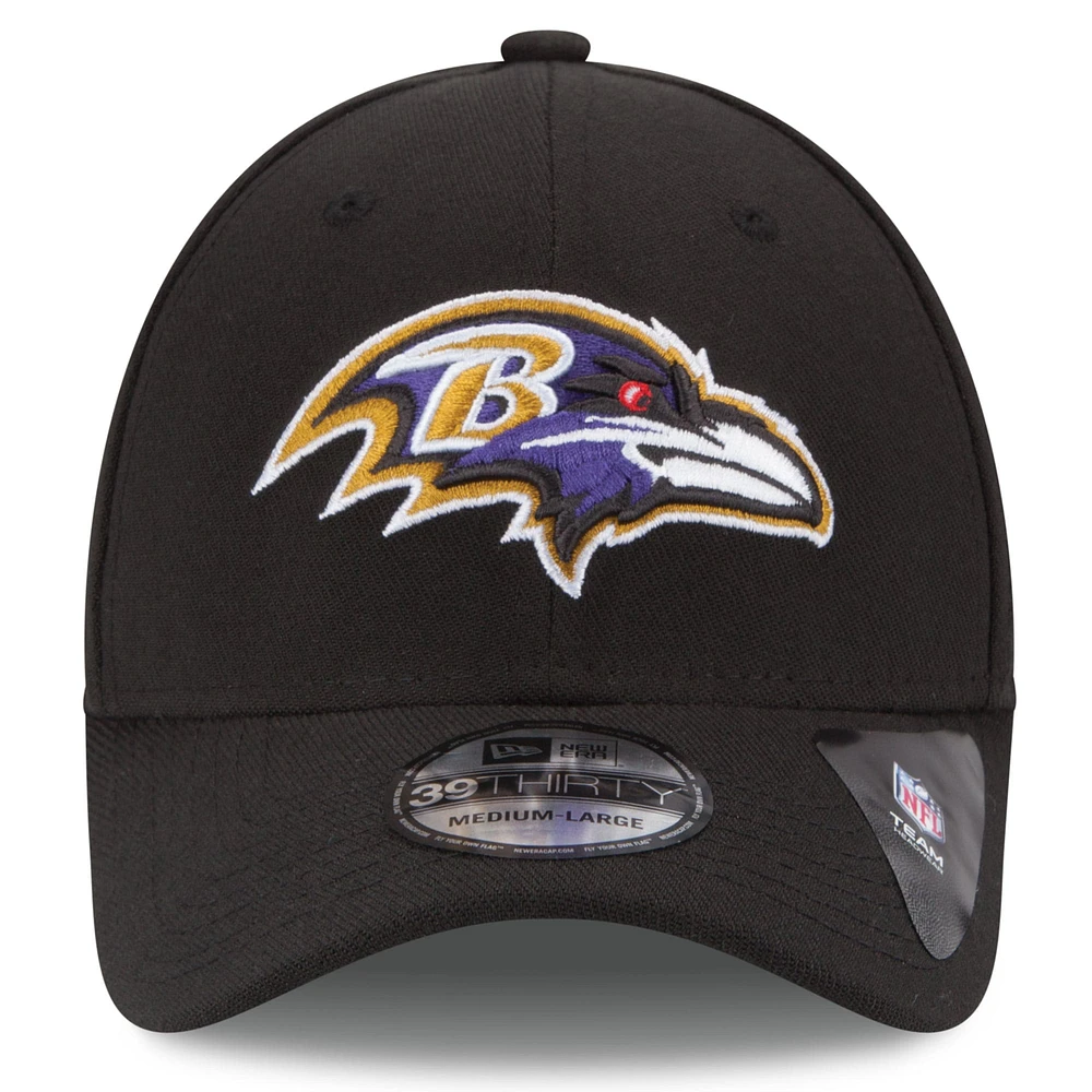 Baltimore Ravens New Era 39THIRTY Team Classic Flex Hat - Black