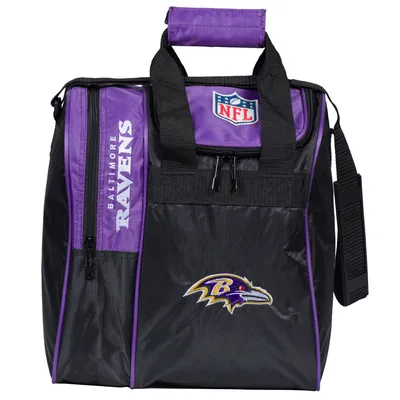 Baltimore Ravens Single Bowling Ball Tote Bag with Shoe Compartment