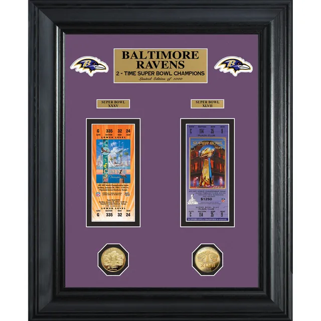 Dallas Cowboys Super Bowl Replica Ticket Collection Wall Frame