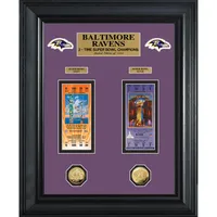 49ers Super Bowl Ticket and Game Coin Collection Framed