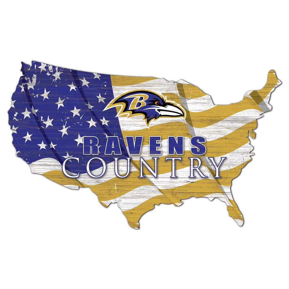 Lids Baltimore Ravens USA Flag Cutout Sign