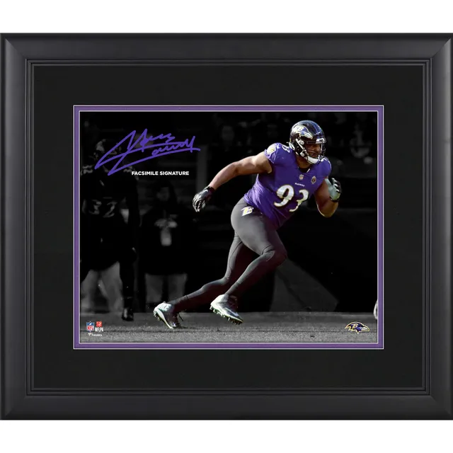 Patrick Queen Baltimore Ravens Autographed 8 x 10 Purple Jersey