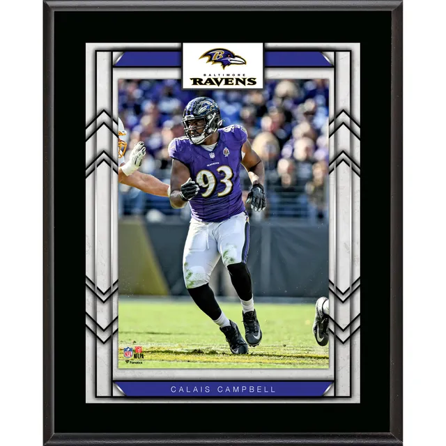 Calais Campbell Baltimore Ravens Facsimile Signature Framed 11'' x 14''  Spotlight Photograph