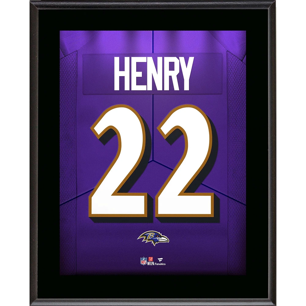 Derrick Henry Baltimore Ravens 10.5" x 13" Jersey Number Sublimated Player Plaque
