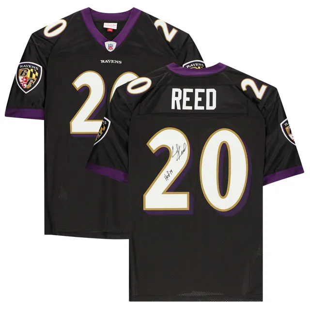 Lids Ed Reed Baltimore Ravens Fanatics Authentic Autographed Black Mitchell  & Ness Authentic Jersey with 'HOF 19' Inscription