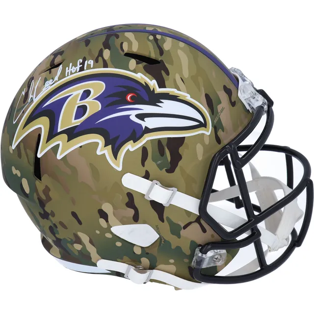 Lids Ed Reed Baltimore Ravens Fanatics Authentic Autographed Riddell CAMO  Alternate Speed Replica Helmet with HOF 19 Inscription