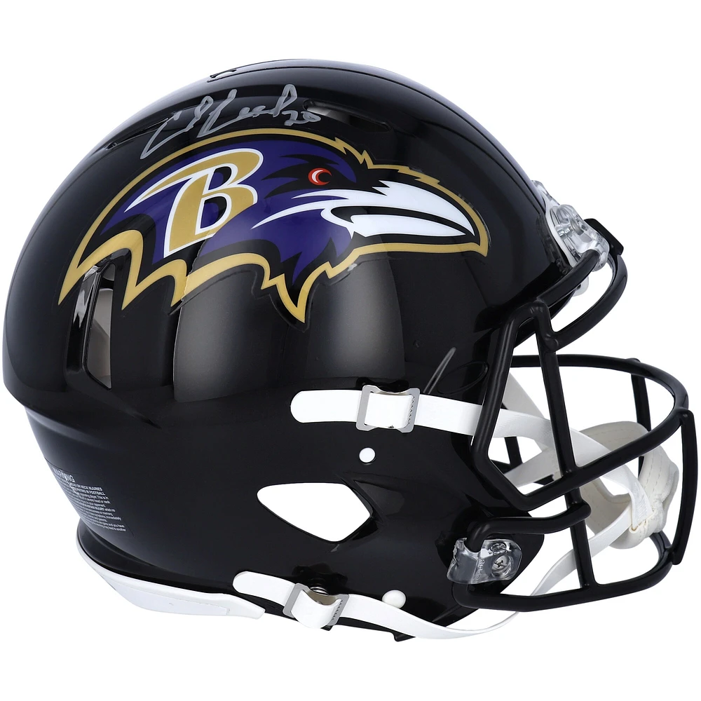 Ed Reed Baltimore Ravens Autographed Riddell Speed Authentic Helmet