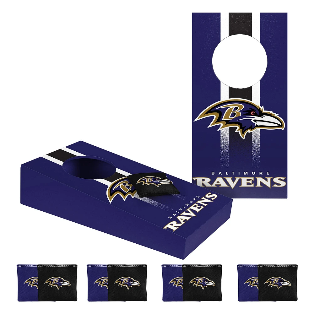 Ensemble de cornhole de table FOCO Baltimore Ravens