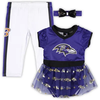 Baltimore Ravens Infant Tailgate Tutu Game Day Costume Set - Purple