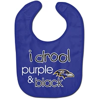 Bavoir WinCraft Baltimore Ravens Drool All-Pro pour bébé