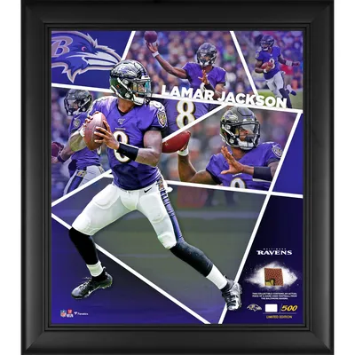 Fanatics Authentic Baltimore Ravens Framed 15 x 17 Franchise Foundations Collage with A Piece of Game used Football - Limited Edition 410 Second