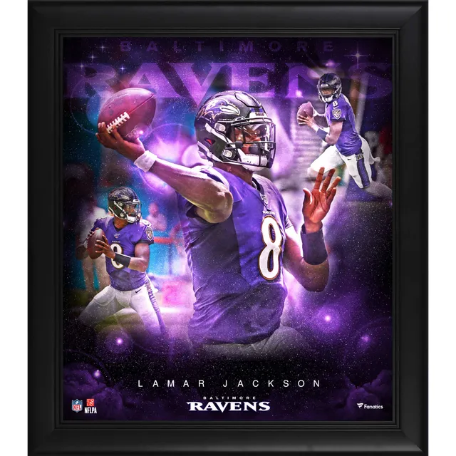 Fanatics White Baltimore Ravens Lamar Jackson 8 Football NFL