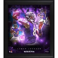 Lamar Jackson Louisville Cardinals Facsimile Signature 15'' x 17'' Framed  Stars of the Game Collage